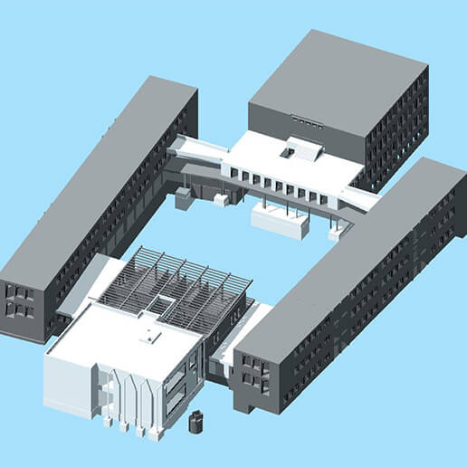 3D-Modell der Gustav-Leutelt-Schule Neugablonz