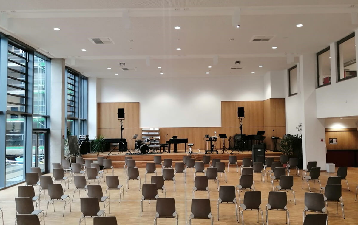 Musiksaal im Simpert-Kraemer-Gymnasium Krumbach