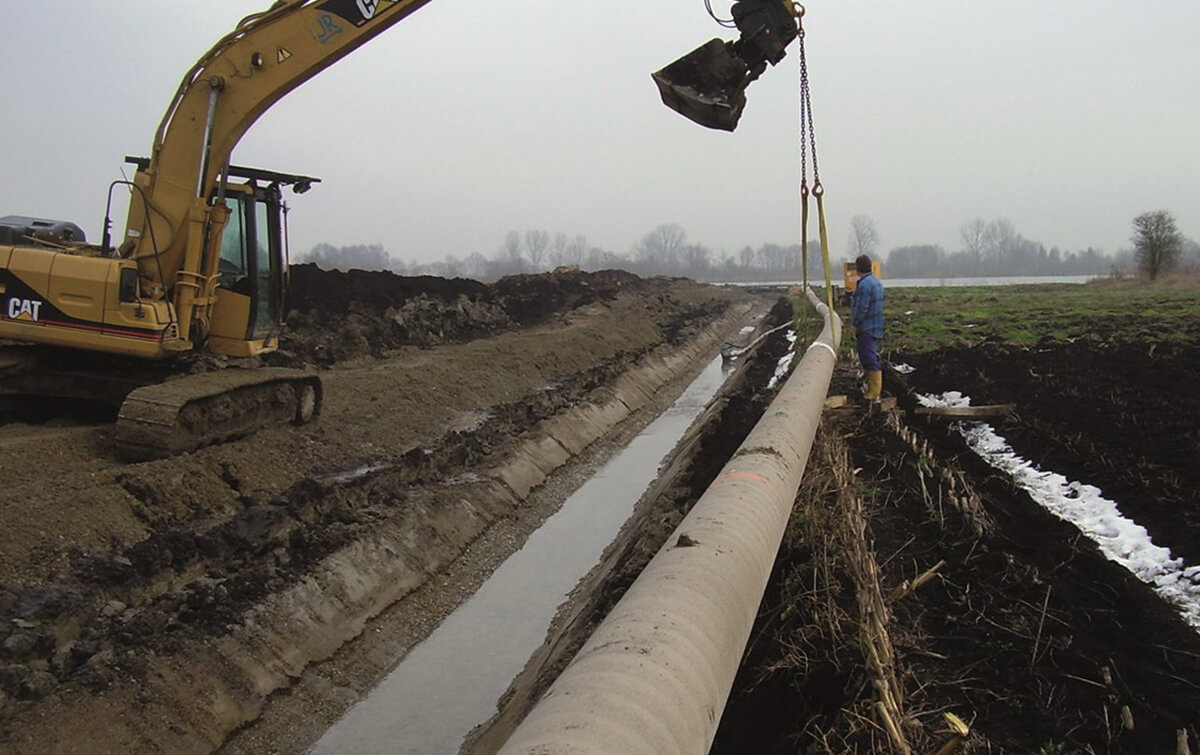 Baggerarbeiten Pipeline Aalen-Unterpfaffenhofen