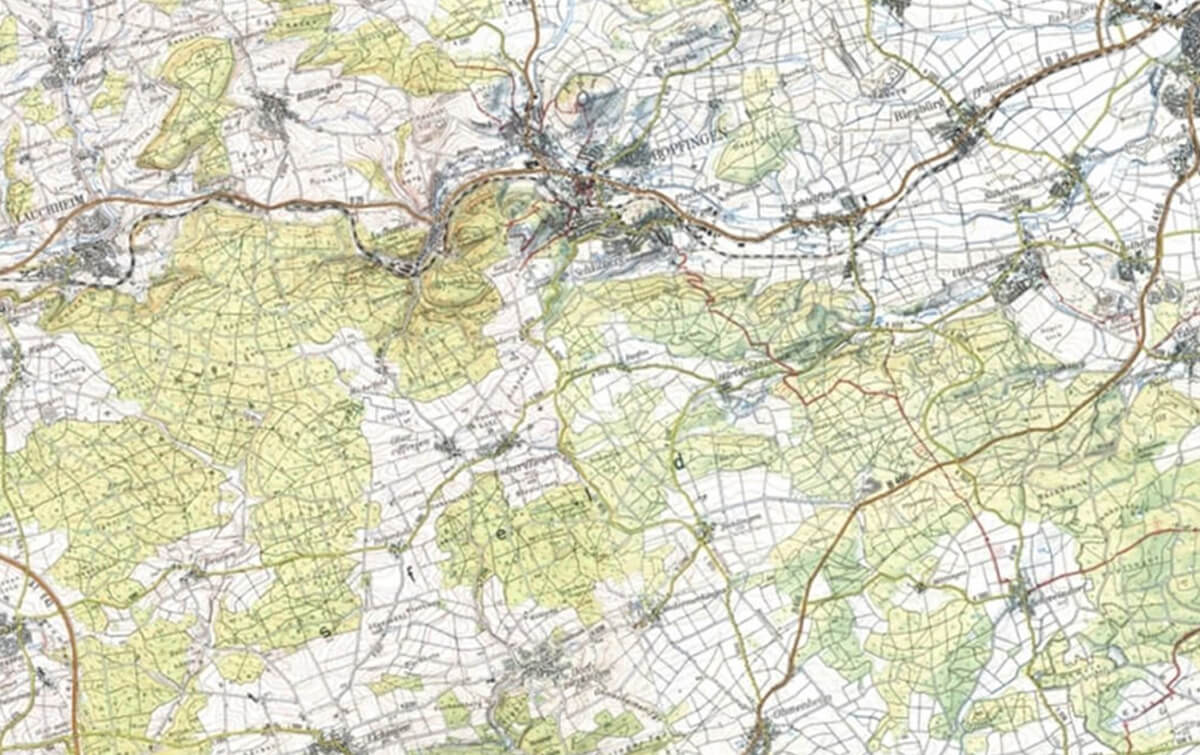 Karte Pipeline Aalen-Unterpfaffenhofen
