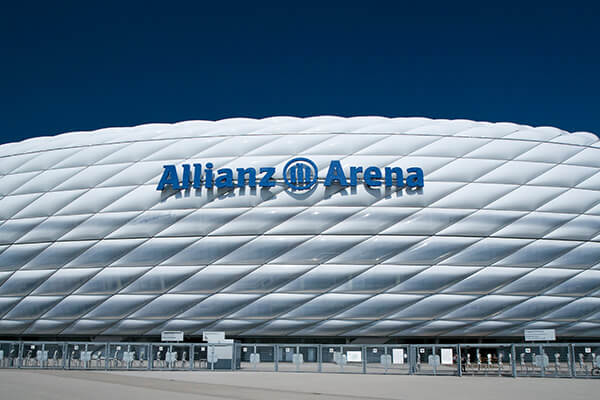 Außenansicht der Allianz Arena